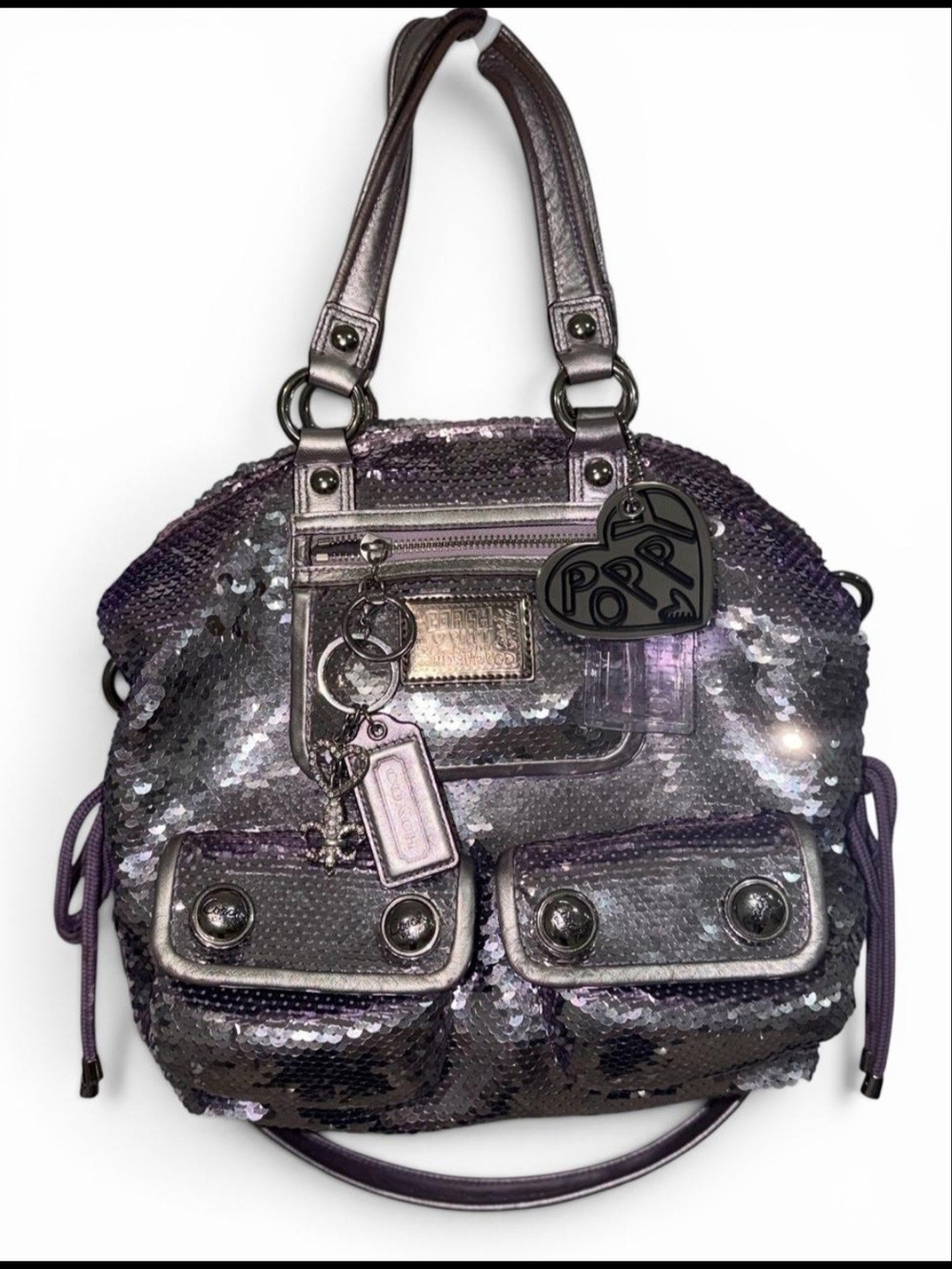 Coach Poppy Sequin Spotlight Bag In Mint Condition, RARE Collectors Item